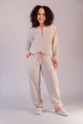 Pijama Feminino 100% Algodão Facilita amamentação do P ao GG