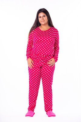 Pijama Feminino Estampado com Bolso Suede Plus Size