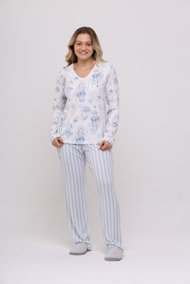 Pijama Feminino Manga Longa Dreams tamanho do P ao GG