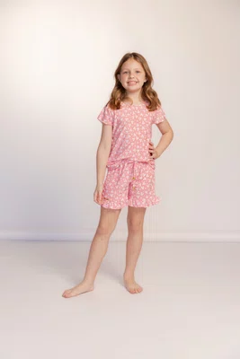Pijama Infantil Short Babado Fru-Fru Liganete