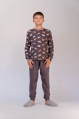 Pijama Juvenil masculino estampa de cavalos12 ao 18