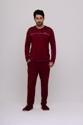 Pijama Liso Masculino Calça Bolso Suede