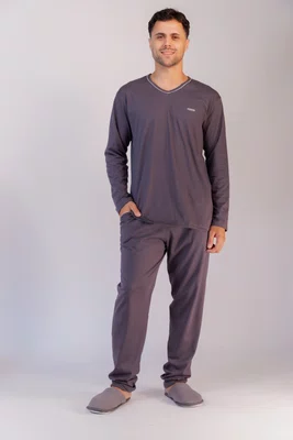 Pijama Masculino 100% Algodão com vivo do P ao GG
