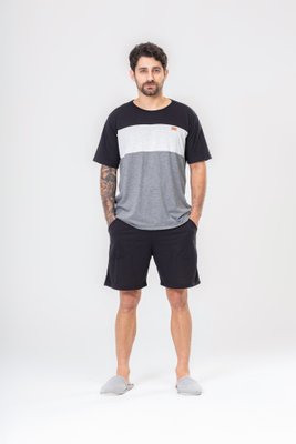 Pijama Masculino Bermuda com Bolso Poliviscose