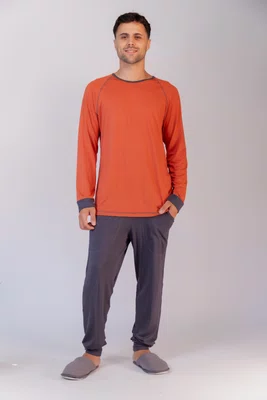 Pijama Masculino  Costura com Trama Visco Lycra do P ao GG
