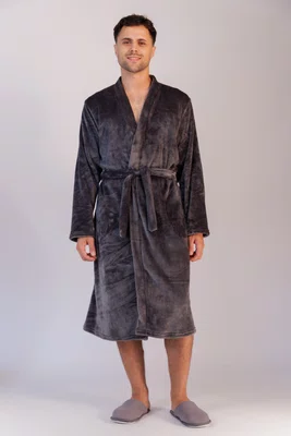 Roupão Masculino Fleece Liso do P ao GG