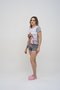 Pijama Curto Liso Estampa Feminino Poliviscose