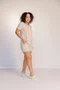 Pijama Feminino Visco Lycra  Blusa Aberta Bermuda com bolso