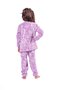 Pijama Estampado com Punho Feminino Juvenil Fleece