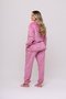 Pijama Liso Estrelado com Punhos Feminino Fleece