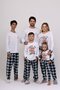 PijamaMasculino Infantil Familia Xadrez Suede tamanho 2 ao 10