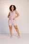 Pijama Regata Semi Aberta bermuda com bolso