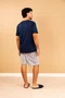 Pijama Bermuda Estampada Masculino Poliviscose P ao GG