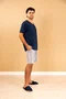 Pijama Bermuda Estampada Masculino Poliviscose P ao GG