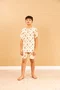 Pijama Blusa Manga Curta Masculino Liganete Infantil 2 ao 10