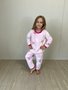Pijama Estampado com Punho Feminino Juvenil Fleece