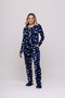 Pijama Feminino Estampado com Bolso Suede
