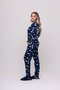 Pijama Feminino Estampado com Bolso Suede