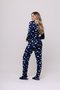 Pijama Feminino Estampado com Bolso Suede