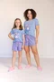 Pijama Feminino Manga Curta Azul Koala Tamanho do P ao GG