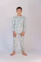 Pijama Fleece Estampado Unissex com Punho do 2 ao 10