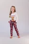 Pijama Infantil Feminino Suede Estampa Caramelo 2 ao 10