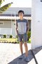 Pijama Liso Masculino Bermuda Bolso Poliviscose Juvenil