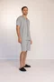 Pijama Masculino Comfort Cinza Curto Tamanhos do P ao GG