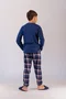 Pijama Masculino Juvenil calça xadrez Tamanho 12 ao 18