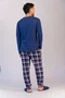 Pijama Masculino Suede Calça Xadrez P ao GG