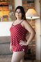 Short Doll Alça Básica Fru-Fru Estampa Liganete Plus Size