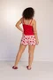 Pijama Short Doll Alça Regulável Blusa de Ribana e Bermuda Dreams